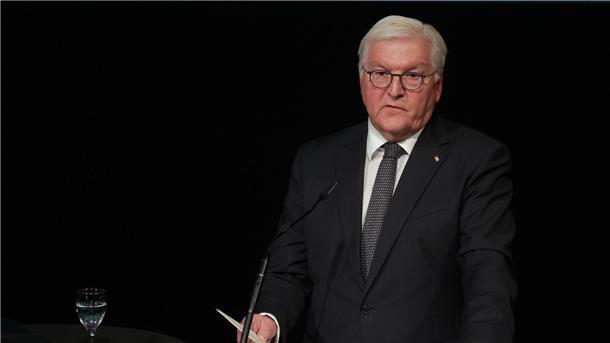 Bundespräsident Frank-Walter Steinmeier spricht bei der Gedenkfeier zum 30. Jahrestag des Solinger Brandanschlags.
