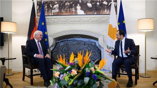 Bundespräsident Steinmeier besucht Zypern - 20 Jahre nach dem Beitritt des Landes zur Europäischen Union und 50 Jahre nach der Teilung der Insel.