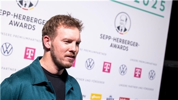 Bundestrainer Julian Nagelsmann bei der Verleihung der Sepp-Herberger-Awards.