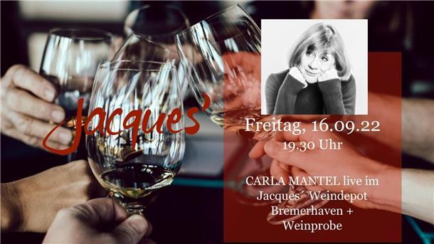 Carla Mantel tritt in Jacques’ Weindepot auf.
