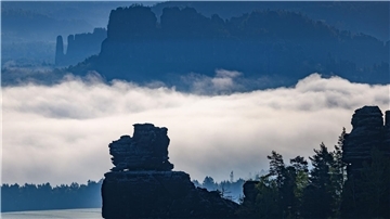 Caspar David Friedrich inspirierte sich im Elbsandsteingebirge für seine Zeichnungen.