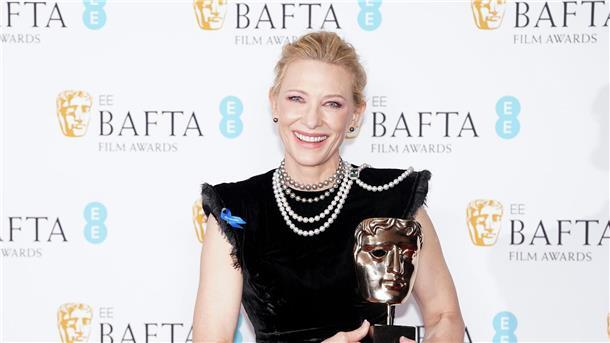 „Im Westen nichts Neues“ räumt bei den Baftas ab Cate Blanchett wurde als Beste Hauptdarstellerin im Film „Tar“ ausgezeichnet.
