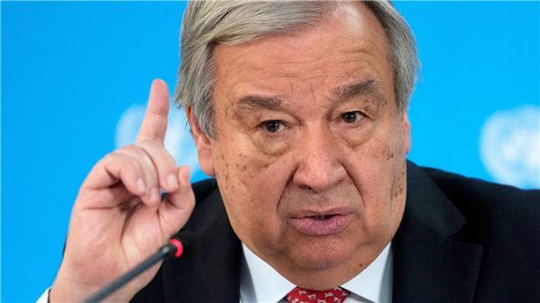 Chaos und Gesetzlosigkeit verhindern nach den Worten von UN-Generalsekretär Guterres die Verteilung humanitärer Hilfe im Gazastreifen.