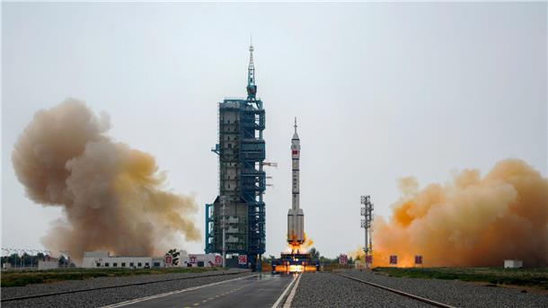 China schickt drei Astronauten zur Raumstation „Tiangong“ China investiert seit Jahren kräftig in sein Weltraumprogramm (Archivbild).
