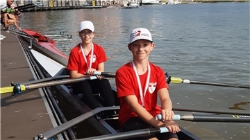 Chris Tausendfreund und Johanna Toborg, hier im Mix-Zweier, gewannen einzeln und gemeinsam sieben der 15 Medaillen.
