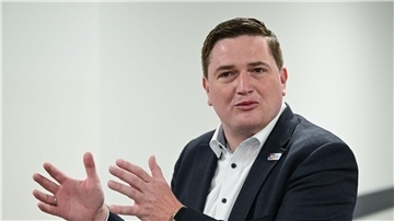 Christian Härtnagel, der Vorsitzende der Geschäftsleitung des Discounters Lidl, in der Zentrale in Bad Wimpfen.