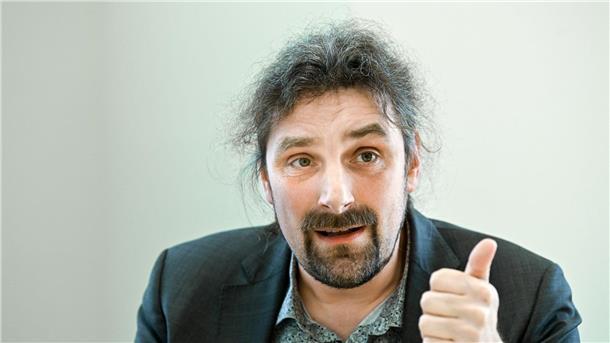 Cyberagentur: Wir müssen neu über Sicherheit nachdenken Christian Hummert, Forschungsdirektor der Agentur für Innovation in der Cybersicherheit, spricht während eines Interviews.