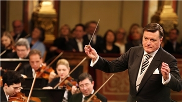 Christian Thielemann bei einer Voraufführung des Neujahrskonzerts 2024 der Wiener Philharmoniker.