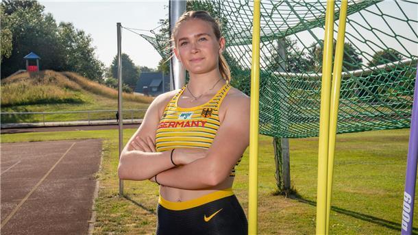 Christina Lahrs musste kurz vor der Finalqualifikation mit Ellenbogenproblemen passen.