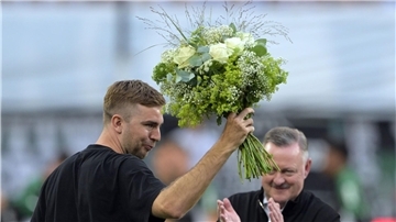 Christoph Kramer (l) wurde in Mönchengladbach verabschiedet.