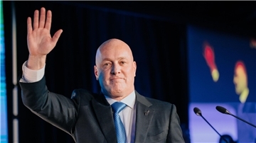 Christopher Luxon ist Vorsitzender der New Zealand National Party.