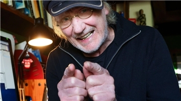 Comiczeichner Rötger Feldmann („Brösel“) wird 75 Jahre alt.