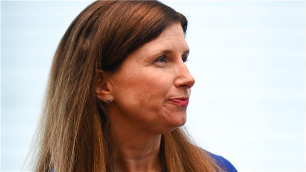 Unicredit-Chef zu Commerzbank-Kauf: „Wir haben einen Plan“ Commerzbank-Chefin Bettina Orlopp will die Eigenständigkeit des Frankfurter Dax-Konzerns verteidigen. (Archivbild)
