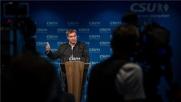 Wahlkämpfer in Bayern und Hessen im Endspurt CSU-Chef und Ministerpräsident von Bayern Markus Söder.
