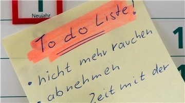 Da hilft keine To-do-Liste: Ein Großteil derjenigen, die zum Jahreswechsel gute Vorsätze hegen, haben diese im Februar bereits über Bord geworfen.