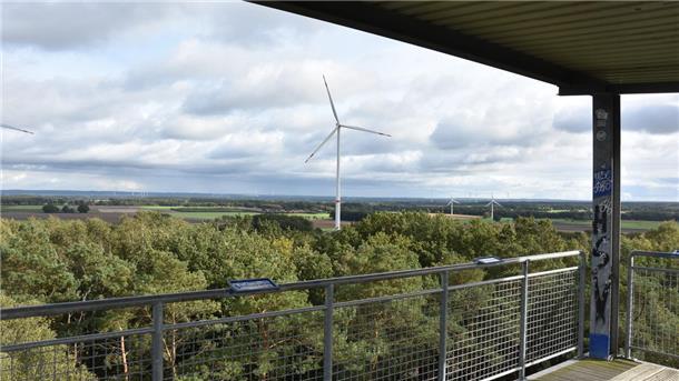 Panorama-Blick vom Turm aus. 