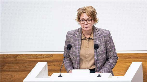 Behrens optimistisch auf Einigung mit CDU zu Migration Daniela Behrens (SPD), niedersächsische Innenministerin, war bei dem Treffen in Berlin dabei. (Archivbild)