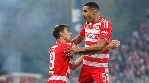 Bayerns Neuer über Patzer: „Treffe falsche Entscheidung“ Danilho Doekhi traf doppelt für Union (r.).