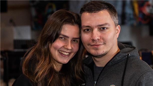 Daria Sokolovska und Maksym Perekhozhuk