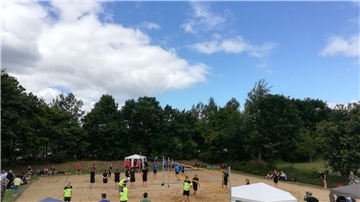 Das Beachvolleyballturnier findet am 9. August statt.