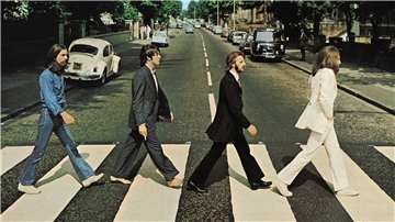 Das CD-Cover "Abbey Road" von den Beatles ist Kult.