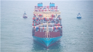 Das Containerschiff „Mumbai Maersk“ ist nördlich der ostfriesischen Insel Wangerooge auf Grund gelaufen.