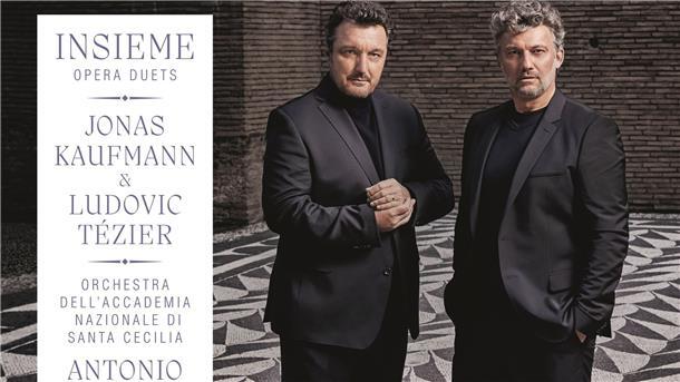 Kaufmann und Tézier singen Opernduette Das Cover des Albums „Jonas Kaufmann & Ludovic Tezier: Insieme - Opera Duets“.