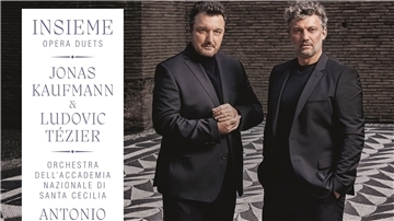 Das Cover des Albums „Jonas Kaufmann & Ludovic Tezier: Insieme - Opera Duets“.