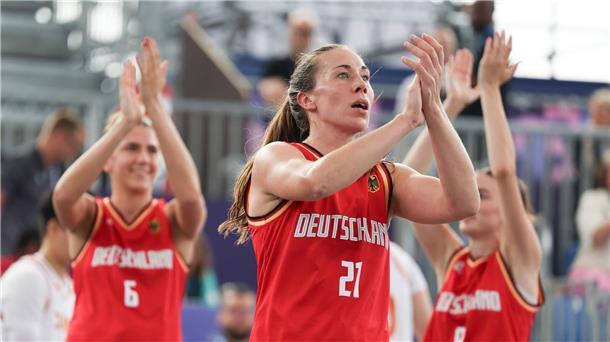3x3-Basketballerinnen kurz vor dem Olympia-Halbfinale Das deutsche 3x3-Team ist bei Olympia auf Kurs Halbfinale.