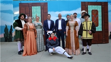 Das Ensemble der Freilichtbühne Lilienthal spielt „Was ihr wollt“ von William Shakespeare.