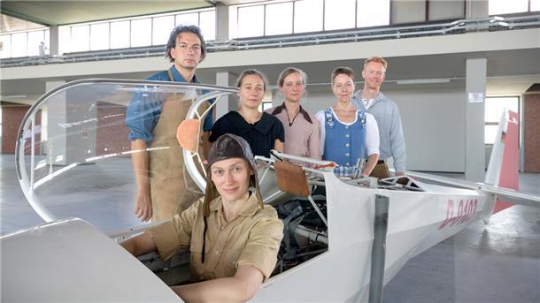 Daria Gabriel (vorn), Roland Klappstein, Elisabeth Müller, Margarita Wiesner, Sandra Macrander, Andreas Schulz