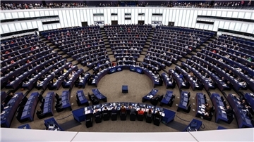 Das Europäische Parlament in Straßburg - am 9. Juni findet in Deutschland die Europawahl statt.