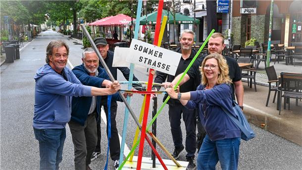 Das Experiment Sommerstraße in der Alten Bürger läuft noch bis Ende September. 