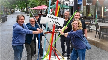 Das Experiment Sommerstraße in der Alten Bürger läuft noch bis Ende September. 
