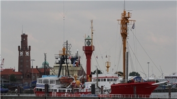 Das Feuerschiff "Elbe 1" wartet auf seine dringend erforderliche Instandsetzung.