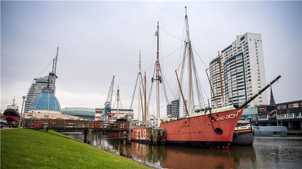 Saniertes Museumsschiff „Elbe 3“ zurück im Museumshafen Das Feuerschiff „Elbe 3“ liegt im Museumshafen vom Deutschen Schifffahrtsmuseum in Bremerhaven.