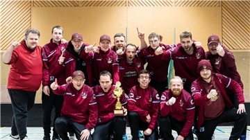 Das Floorball-Team der Sailors Bremerhaven ist Meister in der Kleinfeld-Verbandsliga geworden. Auch auf dem Großfeld können sie noch den Titel holen.