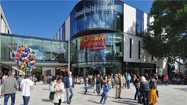 Das Forum am Hanauer Freiheitsplatz, fertiggestellt 2015, war das Herzstück der großangelegten Neustrukturierung der Hanauer Innenstadt.