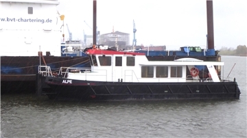 Das frühere Aufsichtsboot „Alpe“ wird bei BVT Chartering zur „BHV Motion“ umgebaut. Das Bremerhavener Unternehmen plant den Einsatz als Arbeits- und Schubboot.