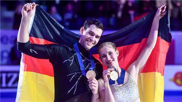 Das Gold von Minerva Hase (r) und Nikita Wolodin im Paarlaufen war bei der Eiskunstlauf-EM in Tallinn der Lichtblick.
