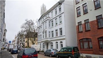 Das Haus Heinrichstraße 35 im Goethequartier.