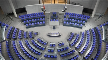 Das Herzstück der Demokratie in Deutschland: der Plenarsaal des Bundestags in Berlin. (Archivbild)