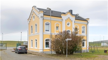 Das historische Haus der Familie Lange steht im stadtbremischen Überseehafengebiet – mitten in Bremerhaven und doch rechtlich zu Bremen gehörend.