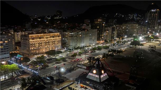 Eine Million Menschen feiern ikonisches Hotel an Copacabana Das Hotel Copacabana Palace hat schon viele Prominente beherbergt.