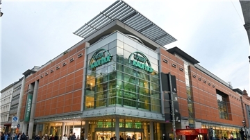 Das Kaufhaus Galeria Karstadt Kaufhof in der Leipziger Innenstadt.