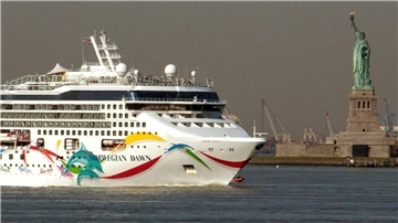 Das Kreuzfahrtschiff „Norwegian Dawn“ war am 13. Februar in Südafrika zu seiner Reise aufgebrochen.