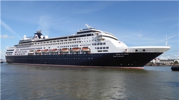 Das Kreuzfahrtschiff „Vasco da Gama“ kommt bis Anfang September mehrfach nach Bremerhaven.