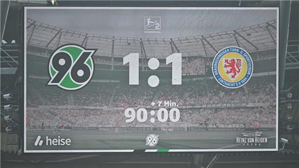 Das letzte Derby zwischen Hannover und Braunschweig endete mit einem 1:1 im Niedersachsenstadion