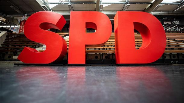 Das Logo der SPD ist zu sehen.