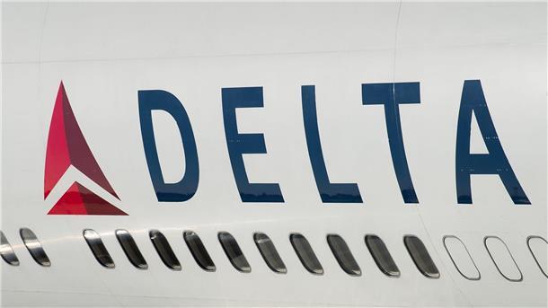 Hagel beschädigt Flugzeug - US-Maschine muss umkehren Das Logo von Delta Air Lines (Archivbild).